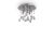 Ideal Lux Mennyezeti lámpa MOONLIGHT PL5 CROMO 094649