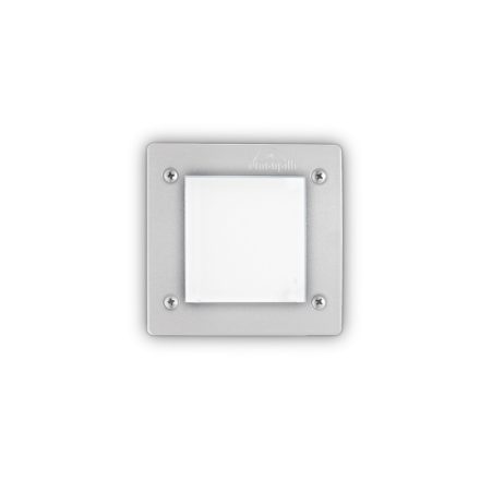 Ideal Lux Kültéri falba süllyesztett lámpa LETI PT1 SQUARE BIANCO 096575