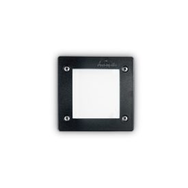  Ideal Lux Kültéri falba süllyesztett lámpa LETI PT1 SQUARE NERO 096582