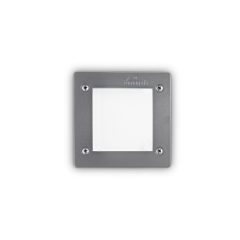   Ideal Lux Kültéri falba süllyesztett lámpa LETI PT1 SQUARE GRIGIO 096599