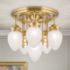   Orion Mennyezeti lámpa OR 1441-5+1 bronze-376 klar-matt BUDAPEST 108312