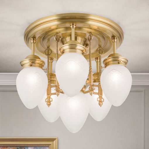 Orion Mennyezeti lámpa OR 1441-5+1 bronze-376 klar-matt BUDAPEST 108312