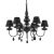 Ideal Lux Csillár BLANCHE SP6 NERO 111872