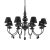 Ideal Lux Csillár BLANCHE SP8 NERO 111896