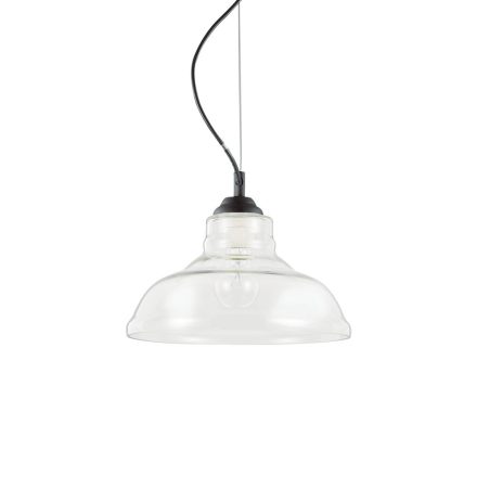 Ideal Lux Függeszték BISTRO' SP1 PLATE TRASPARENTE 112336