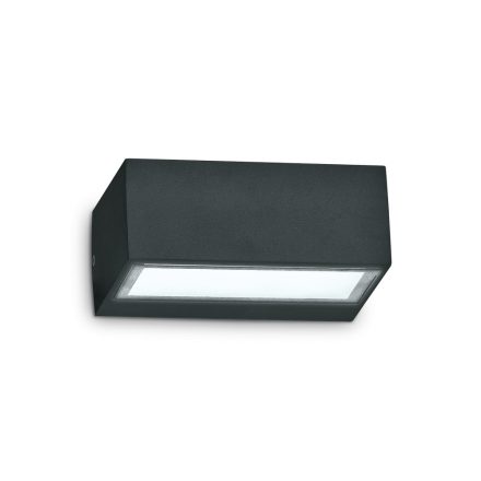Ideal Lux Kültéri fali lámpa TWIN AP1 NERO 115375