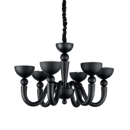 Ideal Lux Csillár BON BON SP6 NERO 140339