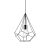 Ideal Lux Függeszték  AMPOLLA-3 SP1 NERO 148175