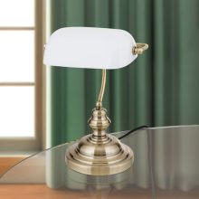Orion Asztali lámpa OR 4-587-1 Patina-opal BANKERSLAMP 150878