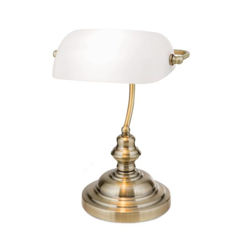 Orion Asztali lámpa OR 4-587-1 Patina-opal BANKERSLAMP 150878