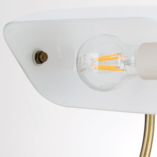 Orion Asztali lámpa OR 4-587-1 Patina-opal BANKERSLAMP 150878