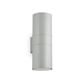 Ideal Lux Kültéri fali lámpa GUN AP2 BIG GRIGIO 163604