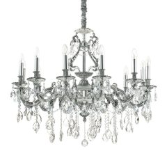 Ideal Lux Csillár GIOCONDA SP12 ARGENTO 164953