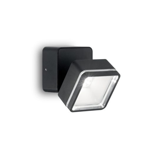 Ideal Lux Kültéri fali lámpa OMEGA AP SQUARE NERO 4000K 165370