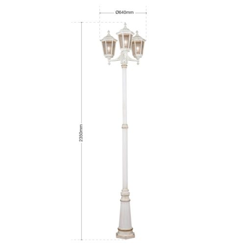 Orion Kültéri kandelláber OR 11K-82579 weiß-gold-rauch PUCHBERG 174263