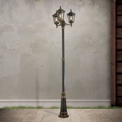   Orion Kültéri kandelláber OR 11K-82579 schwarz-gold-rauch PUCHBERG 174270