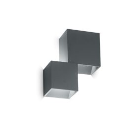   Ideal Lux Kültéri fali lámpa RUBIK AP2 ANTRACITE 4000K 187341