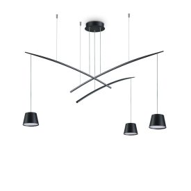 Ideal Lux Csillár FISH SP3 NERO 196978