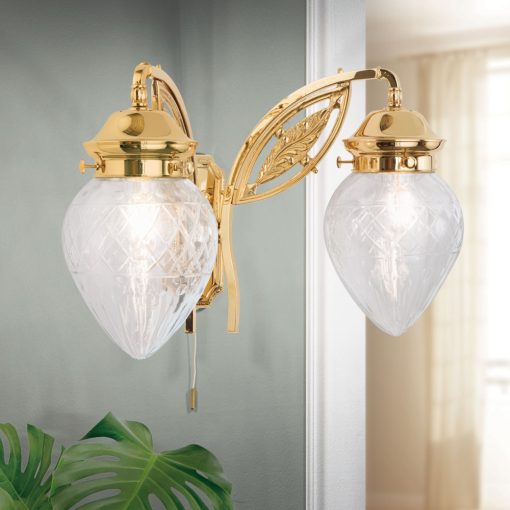 Orion Fali lámpa OR 2-689-2 gold-411 klar-Schliff BUDAPEST 202324