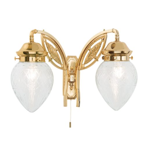 Orion Fali lámpa OR 2-689-2 gold-411 klar-Schliff BUDAPEST 202324