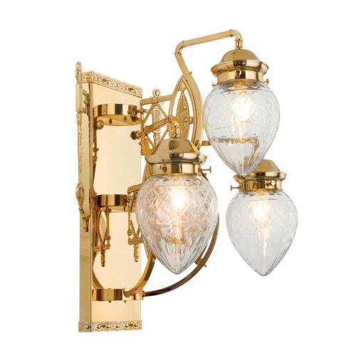 Orion Fali lámpa OR 2-689-3 gold-411 klar-Schliff BUDAPEST 202331