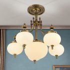 Orion Csillár OR 1321-5+1 Patina-328, 329 champ matt WIENER NOSTALGIE 205950