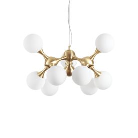 Ideal Lux Csillár NODI SP9 OTTONE SATINATO 241036
