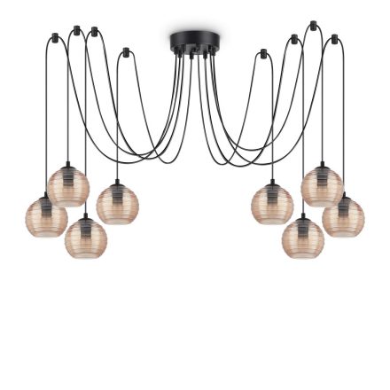 Ideal Lux Mennyezeti lámpa RIGA SP8 AMBRA 241173