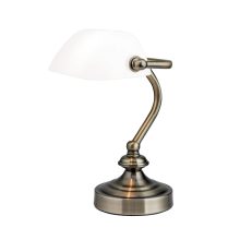 Orion Asztali lámpa OR 4-1165-1 Patina-opal BANKERSLAMP 245444