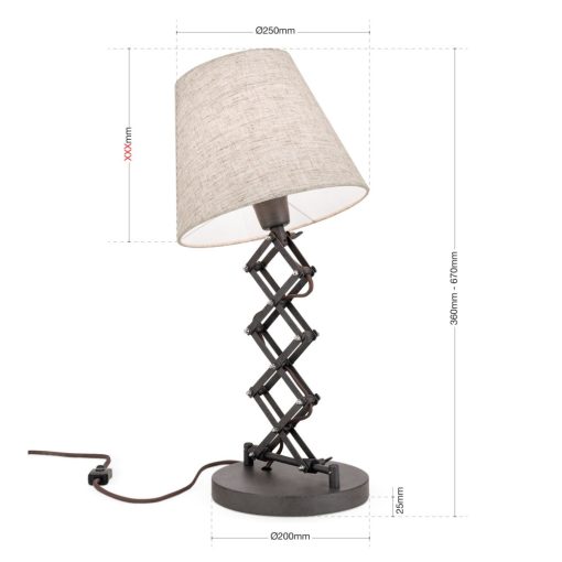 Orion Asztali lámpa OR4-1179-1 FACTORY 253449