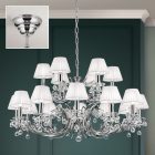 Orion Csillár OR 2144-12+6 chrom-4469 weiß KRISTALLDESIGN 255054