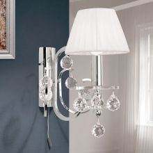 Orion Fali lámpa OR 2-250-1 chrom-4469 weiß KRISTALLDESIGN 255153