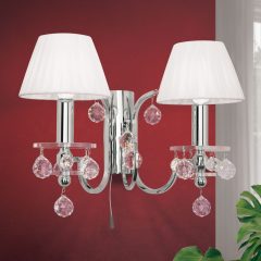   Orion Fali lámpa OR 2-250-2 chrom-4469 weiß KRISTALLDESIGN 255207