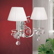 Orion Fali lámpa OR 2-250-2 chrom-4469 weiß KRISTALLDESIGN 255207