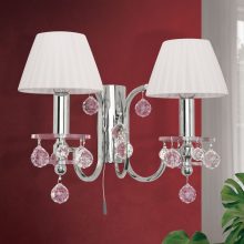 Orion Fali lámpa OR 2-250-2 chrom-4469 weiß KRISTALLDESIGN 255207