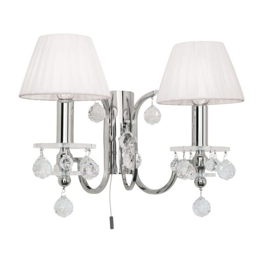 Orion Fali lámpa OR 2-250-2 chrom-4469 weiß KRISTALLDESIGN 255207