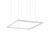 Ideal Lux Függeszték ORACLE SLIM D50 SQUARE WH 3000K 259154