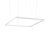 Ideal Lux Függeszték ORACLE SLIM D70 SQUARE WH 3000K 259178