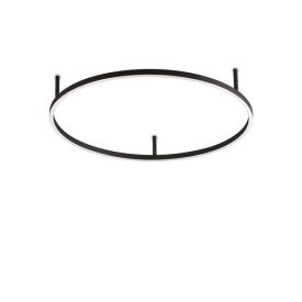   Ideal Lux Mennyezeti lámpa ORACLE SLIM PL D070 ROUND BK 3000K 266008