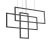 Ideal Lux Függeszték FRAME SP RETTANGOLO NERO 269382