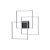 Ideal Lux Mennyezeti lámpa FRAME PL QUADRATO NERO 270678