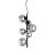 Ideal Lux Függeszték PERLAGE SP6 NERO 271422
