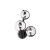 Ideal Lux Fali lámpa PERLAGE AP3 NERO 271439