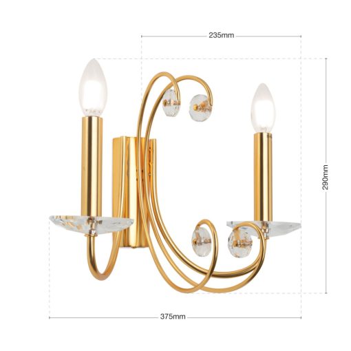 Orion Fali lámpa OR 2-1374-2 gold-matt ARIANE 276912