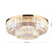 Orion Mennyezeti lámpa OR 7-666-95 gold PRISM 276943