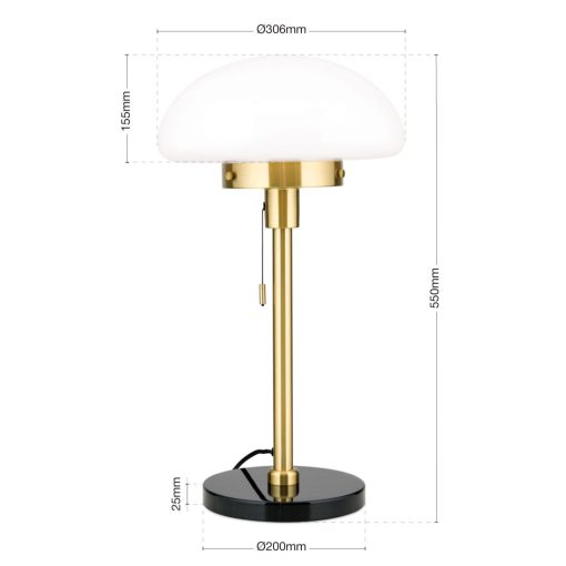 Orion Asztali lámpa OR 4-1221-1 MS-schwarz SPARTA 277407