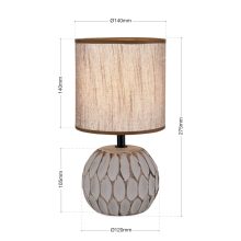 Orion Asztali lámpa OR 4-1224-1 braun PINIA 277896