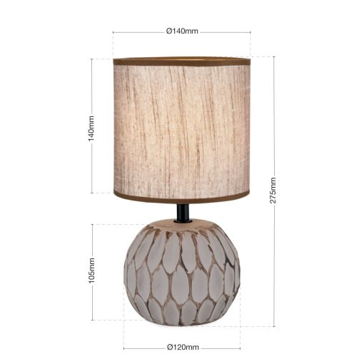 Orion Asztali lámpa OR 4-1224-1 braun PINIA 277896