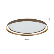 Orion Mennyezeti lámpa OR 7-699-60  alu-bronze MANTA 278206