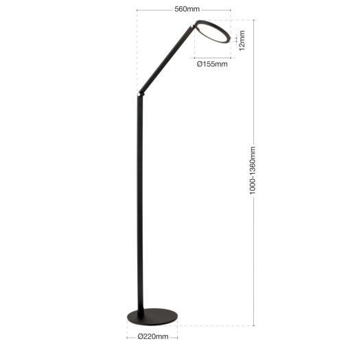 Orion Álló lámpa OR 12-1289 schwarz FATI 279180